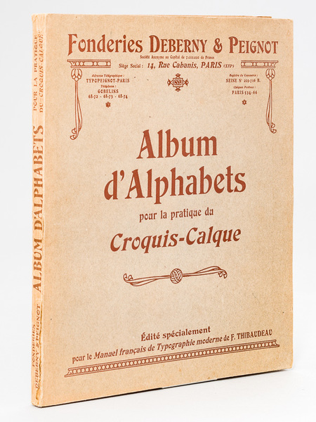 Album d'Alphabets pour la pratique du Croquis-Calque. Edité spécialement pour …