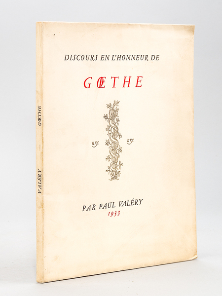 Discours en l'honneur de Goethe