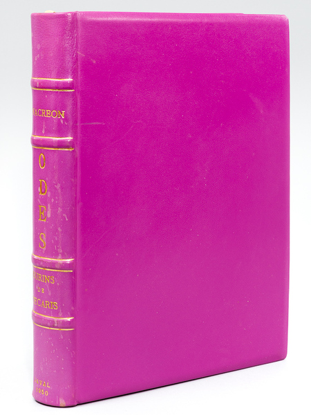 Odes d'Anacréon. Traduites en Français par Remy Belleau & Illustrées …