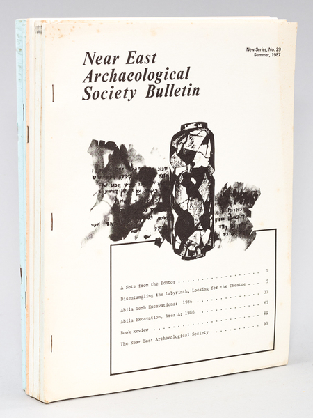 Near East Archaeological Society Bulletin (New Series Number 28, 29, …