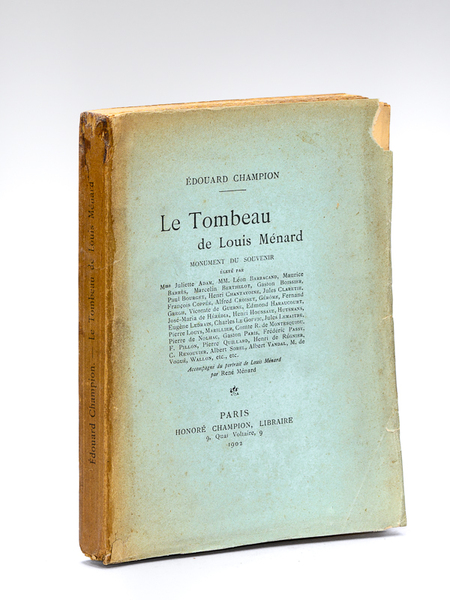 Le Tombeau de Louis Ménard [ Edition originale - Livre …