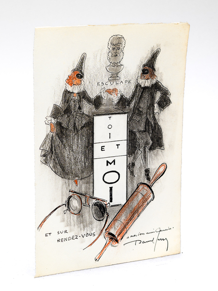 Dessin original signé : "Toi et Moi" et sur rendez-vous …