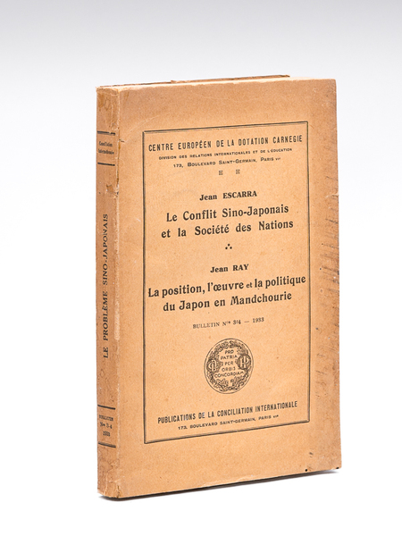 Le Conflit sino-japonais et la Société des Nations [ Avec …