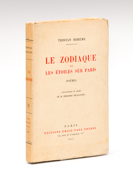 Le Zodiaque ou les Etoiles sur Paris. Poème. [ Livre …