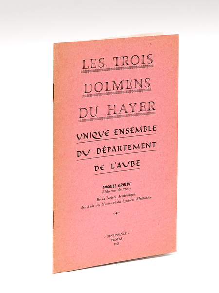 Les trois dolmens du Hayer. Unique ensemble du Département de …