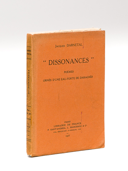 Dissonances. Poèmes ornés d'une eau-forte de Daragnès