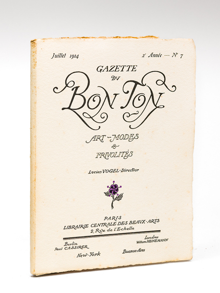 Gazette du Bon Ton. Art - Modes & Frivolités. Juillet …