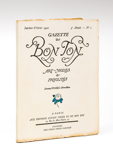 Gazette du Bon Ton. Art - Modes & Frivolités. Janvier-Février …