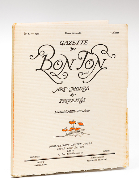 Gazette du Bon Ton. Art - Modes & Frivolités. Année …