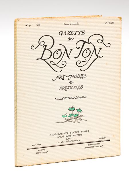 Gazette du Bon Ton. Art - Modes & Frivolités. Année …