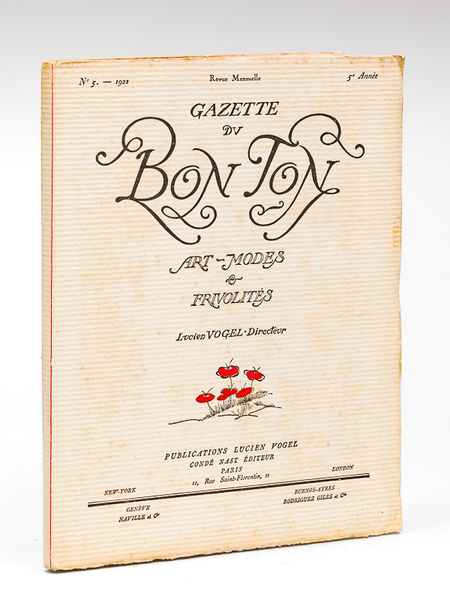 Gazette du Bon Ton. Art - Modes & Frivolités. Année …