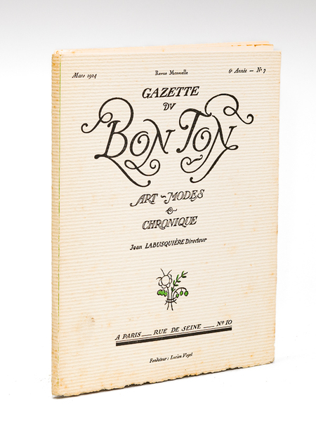 Gazette du Bon Ton. Art - Modes & Chronique. Mars …