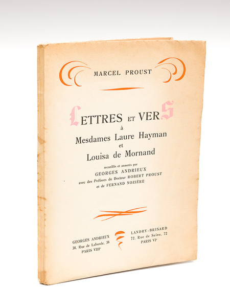 Lettres et Vers à Mesdames Laure Hayman et Louisa de …