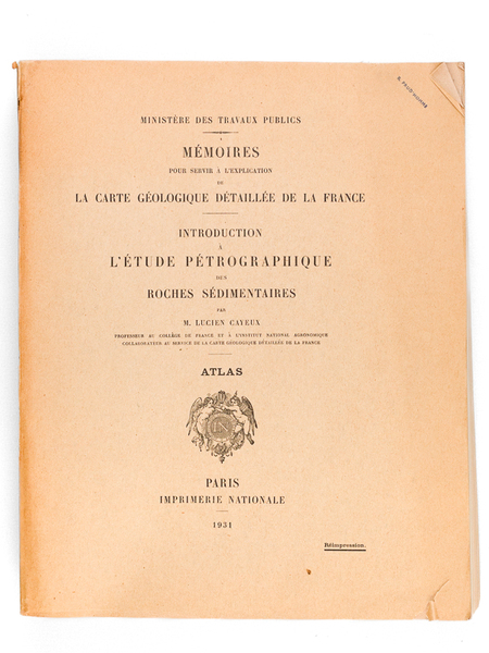 Mémoires pour servir à l'Explication de la Carte géologique détaillée …