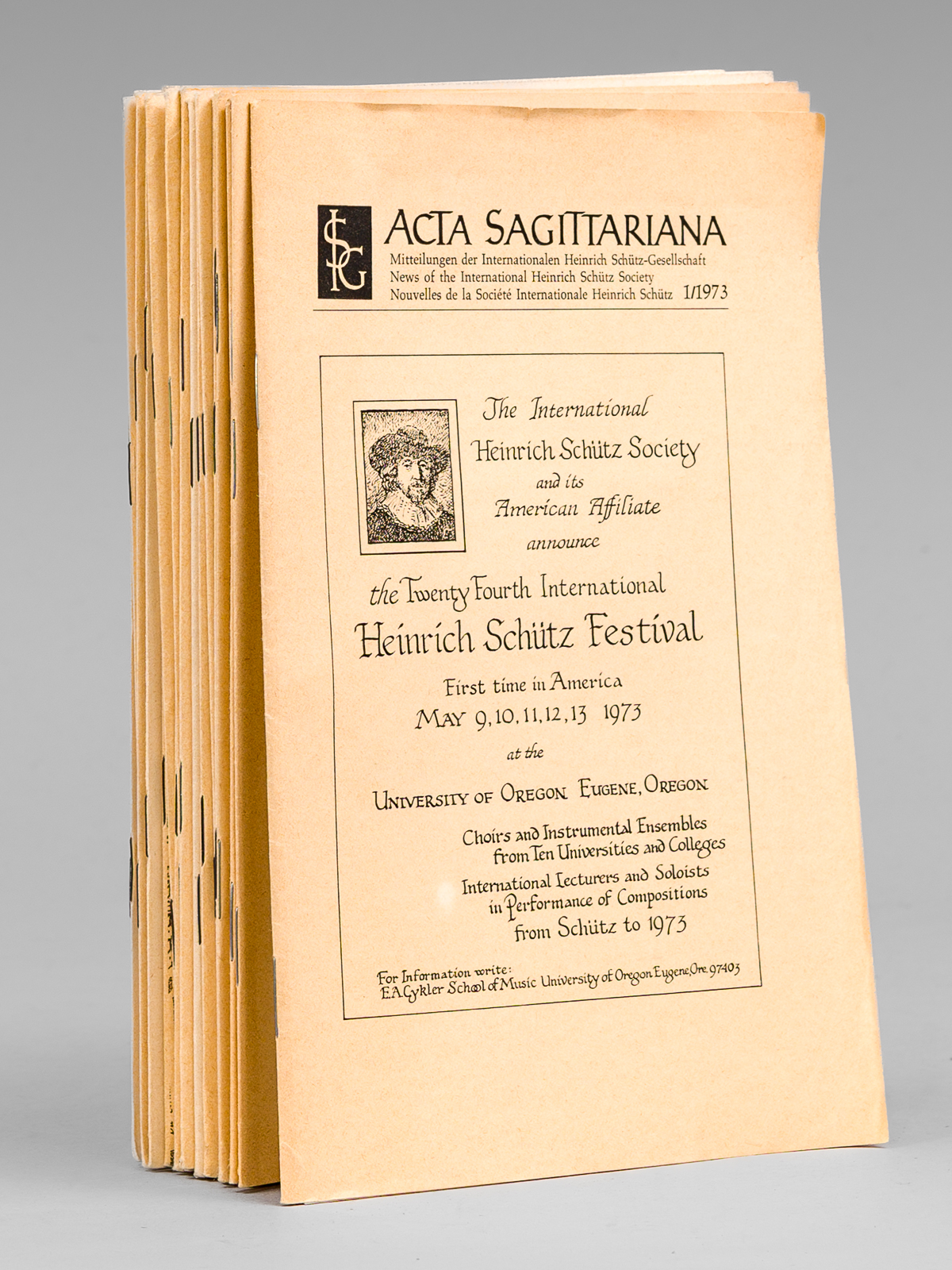 Acta Sagittariana , news of the International Heinrich Schutz-Gesellschaft - …