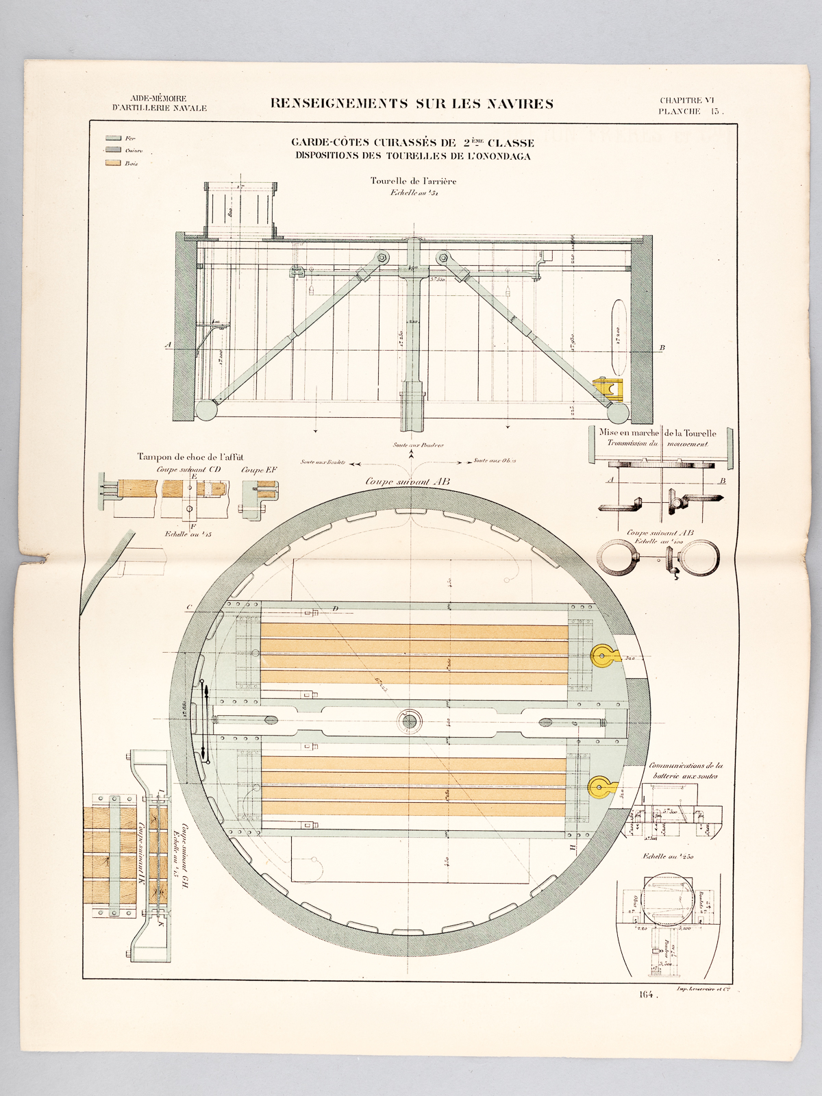 Aide-Mémoire d'Artillerie Navale. Planches. 3e Livraison 1878 (Chapitre VI : …
