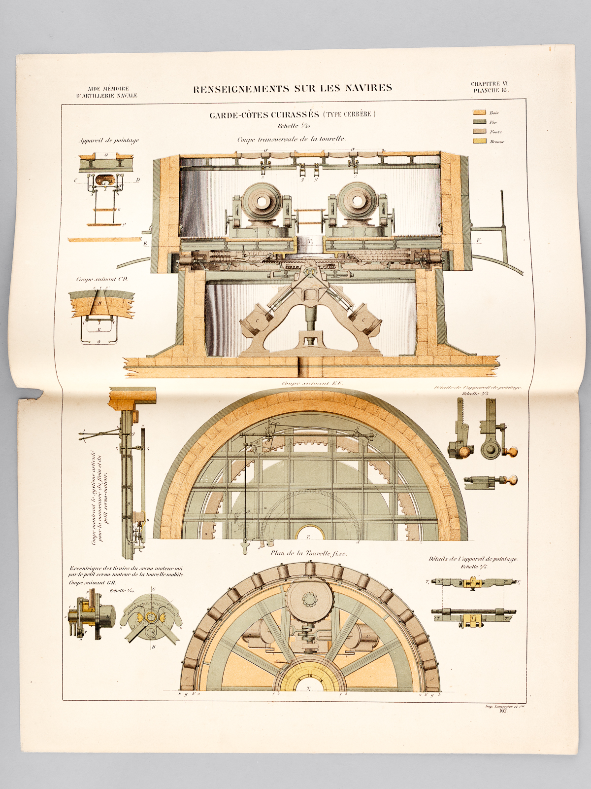Aide-Mémoire d'Artillerie Navale. Planches. 3e Livraison 1878 (Chapitre VI : …