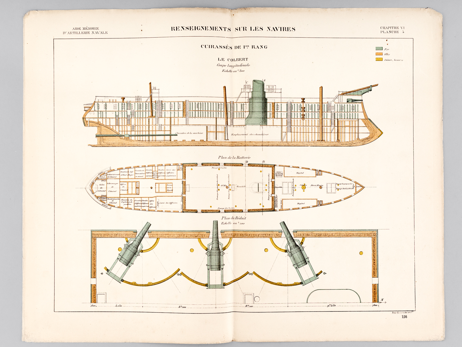 Aide-Mémoire d'Artillerie Navale. Planches. 3e Livraison 1878 (Chapitre VI : …