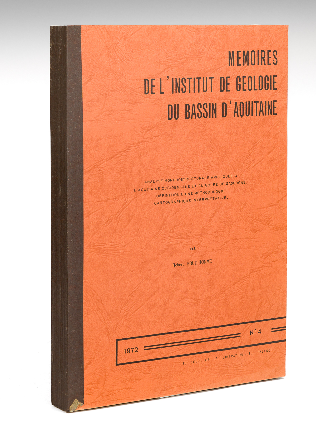 Analyse morphostructurale appliquée à l'Aquitaine occidentale et au Golfe de …