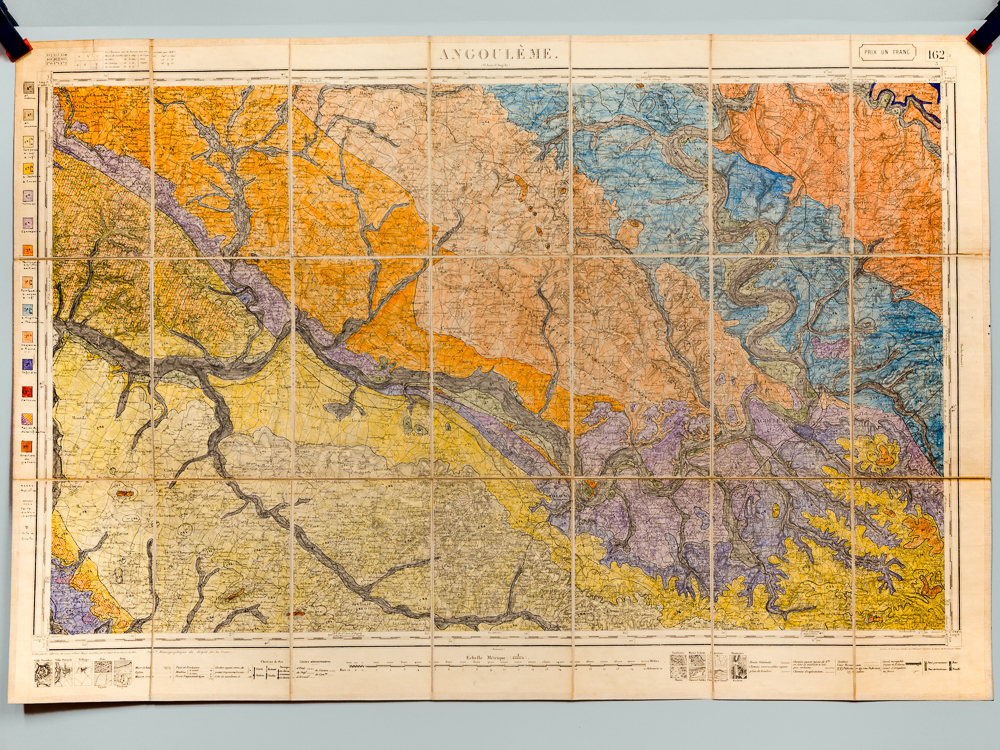 Angoulême. Carte topographique de l'Etat Major [ Carte géologique d'Angoulême, …