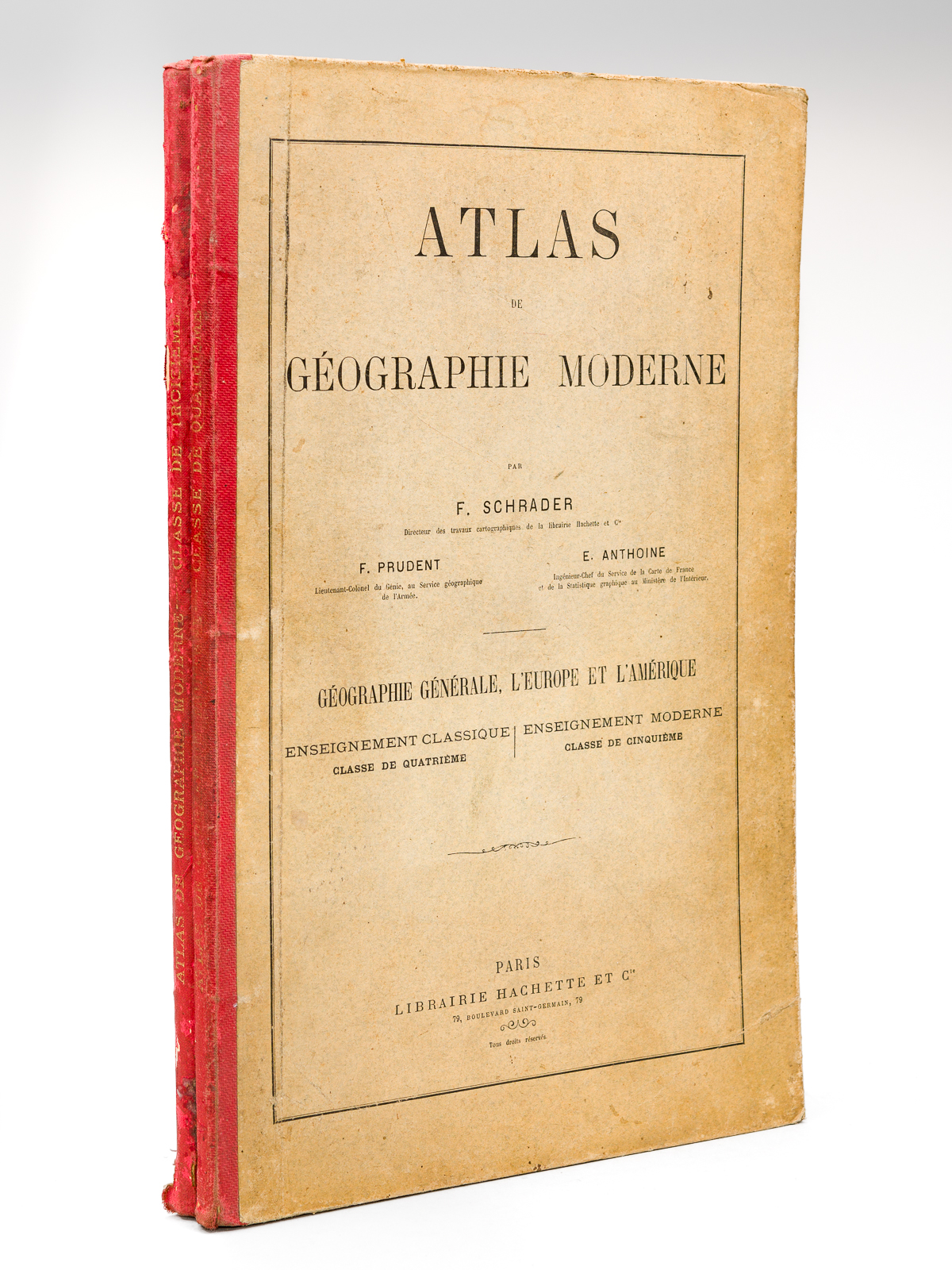 Atlas de Géographie moderne. Géographie générale. L'Europe et l'Amérique. Enseignement …