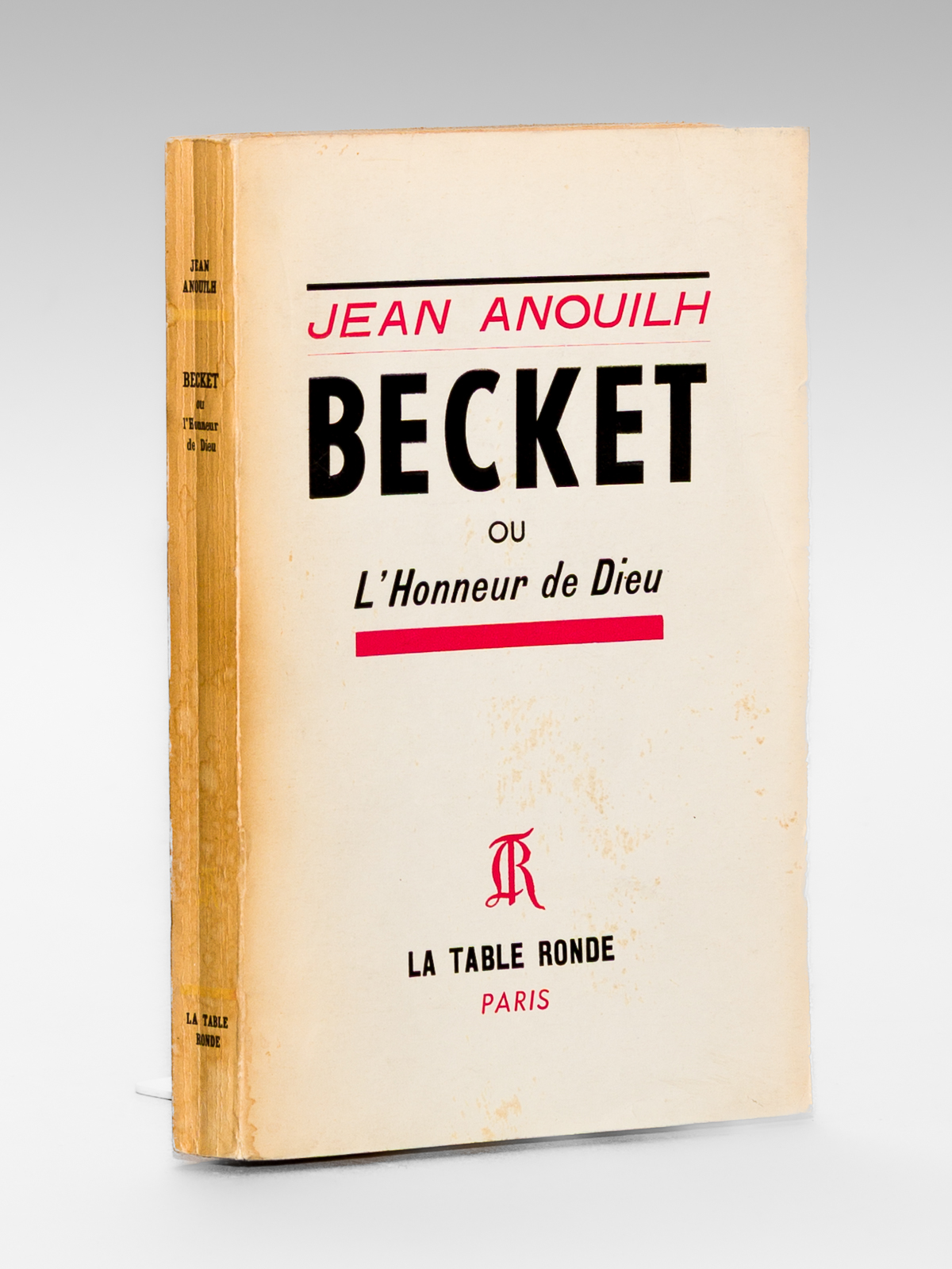 Becket ou l'Honneur de Dieu [ Edition originale - Livre …
