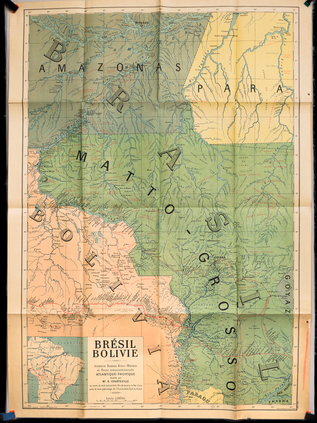 Brésil Bolivie. Itinéraire Buenos Aires - Manaos et Route transcontinentale …