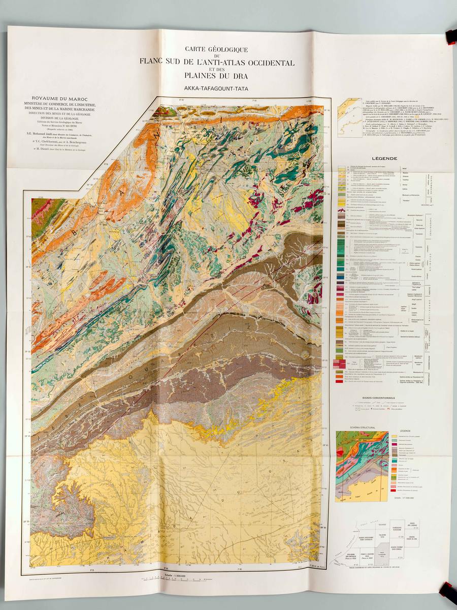 Carte géologique du Flanc Sud de l'Anti-Atlas occidental et des …