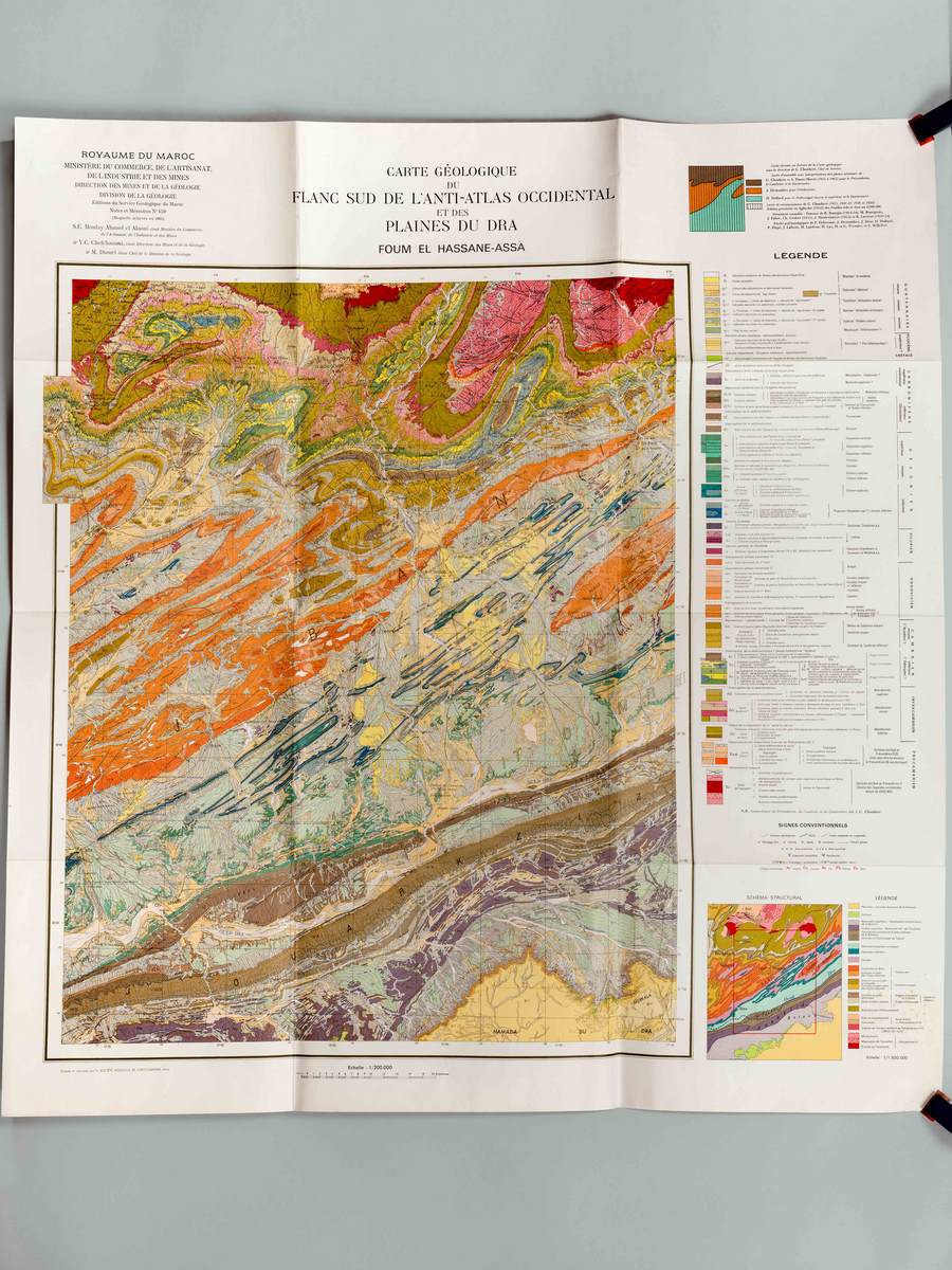 Carte géologique du Flanc Sud de l'Anti-Atlas occidental et des …