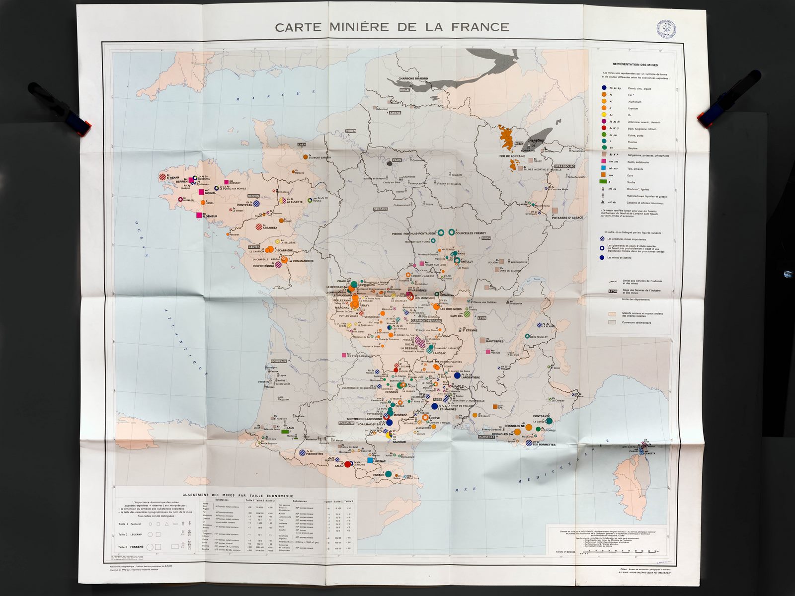Carte Minière de la France