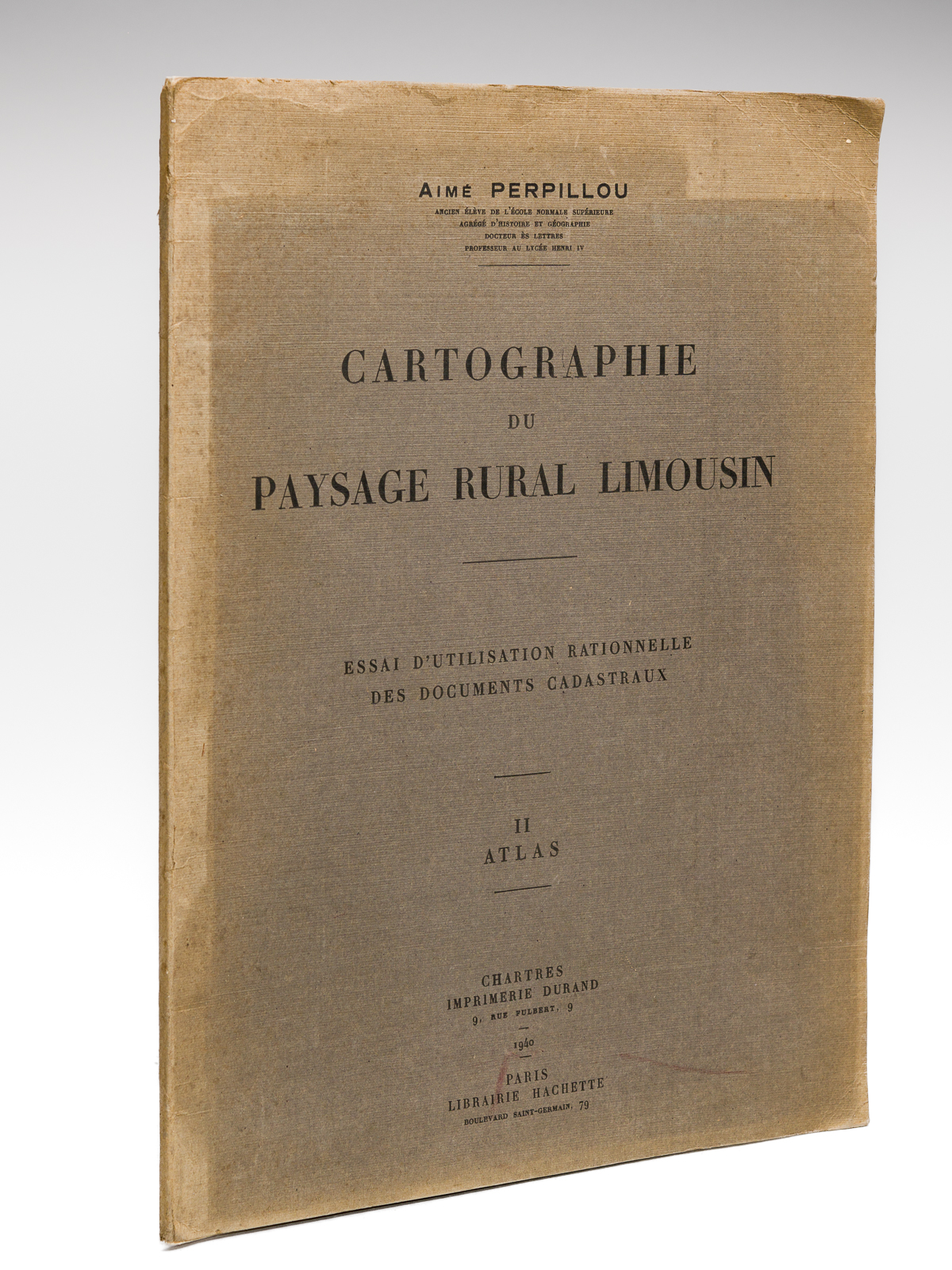 Cartographie du Paysage Rural Limousin. Essai d'utilisation rationnelle des documents …