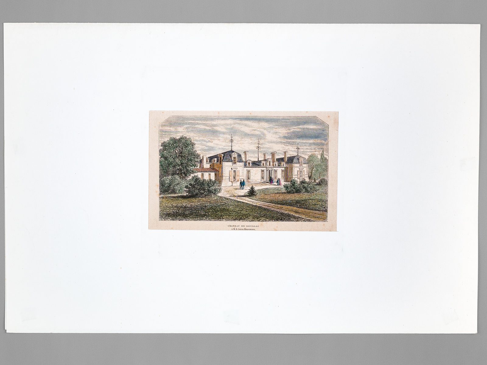 Château de Rouillac à M. le baron Haussmann [ Gravure …
