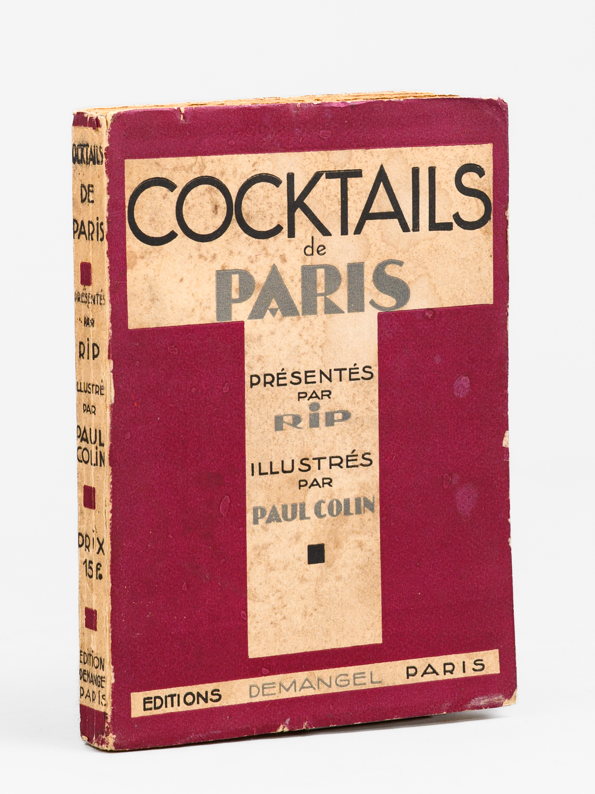 Cocktails de Paris présentés par RIP illustrés par Paul Colin …