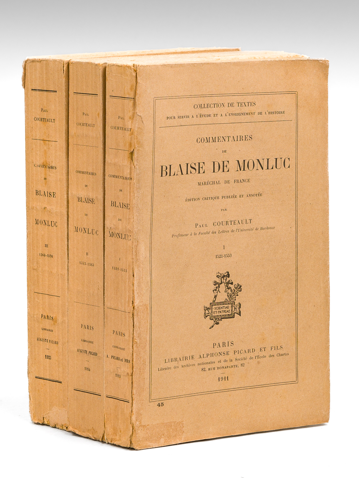 Commentaires de Blaise de Montluc, Maréchal de France (3 Tomes …