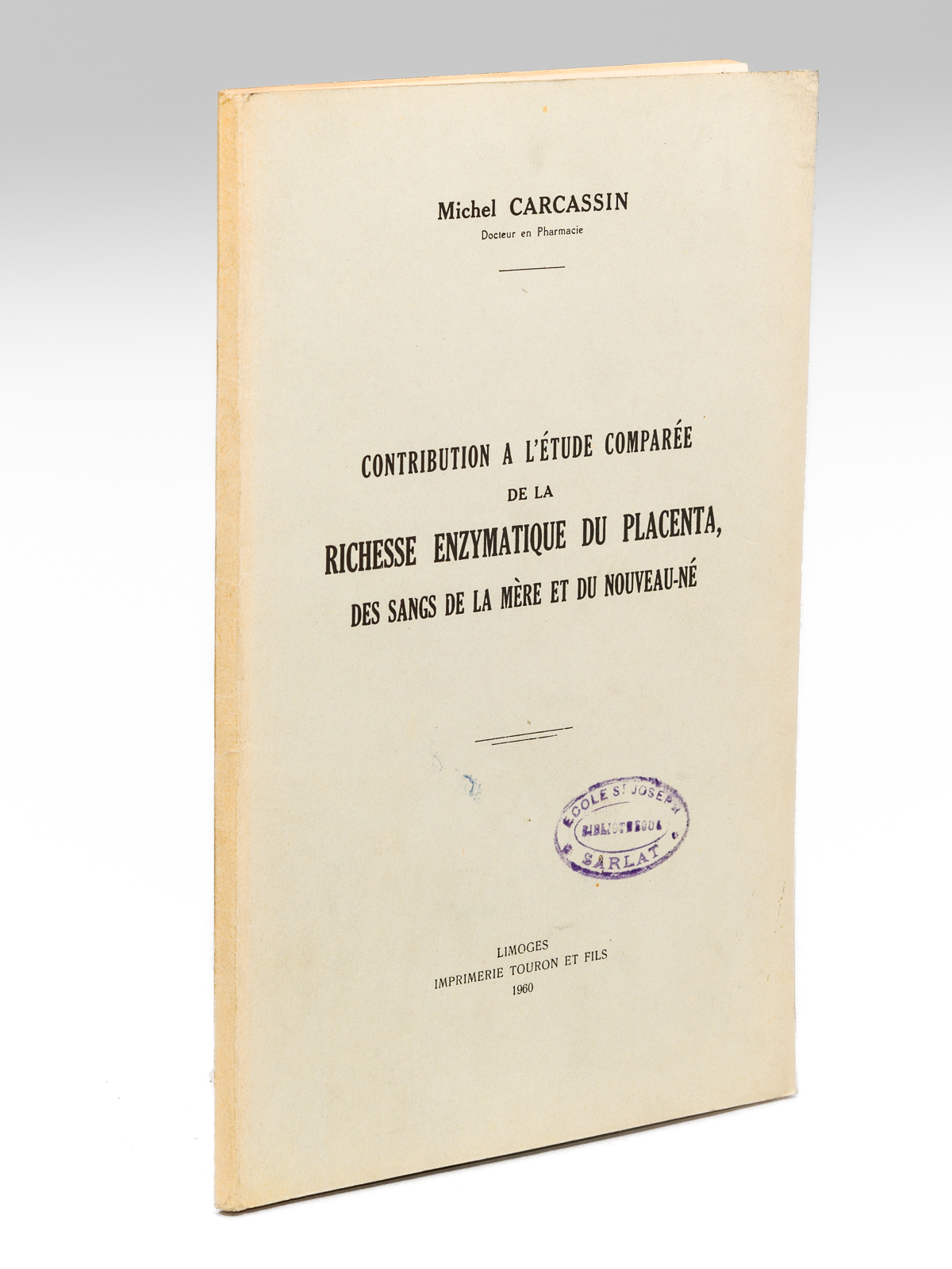 Contribution à l'étude comparée de la richesse enzymatique du placenta, …