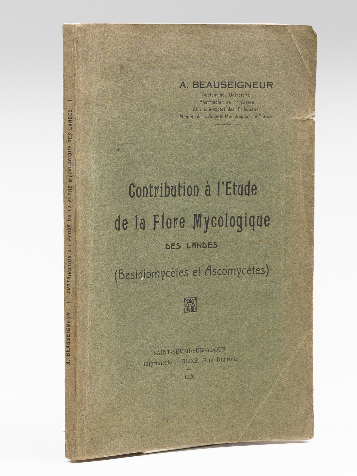 Contribution à l'étude de la flore mycologique des Landes. (Basidiomycètes …