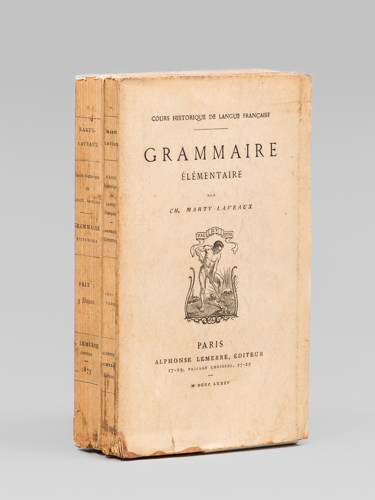 Cours Historique de langue française. Grammaire Elémentaire [ On joint …