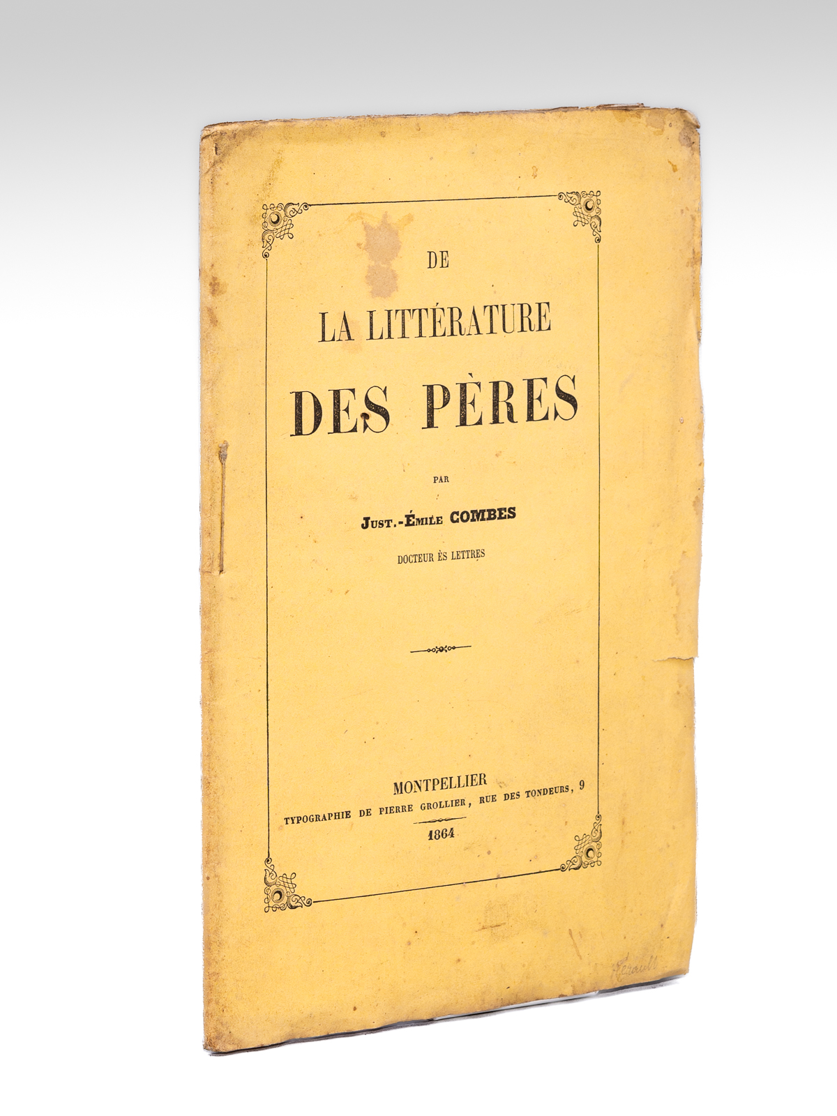 De la Littérature des Pères et de son rôle dans …