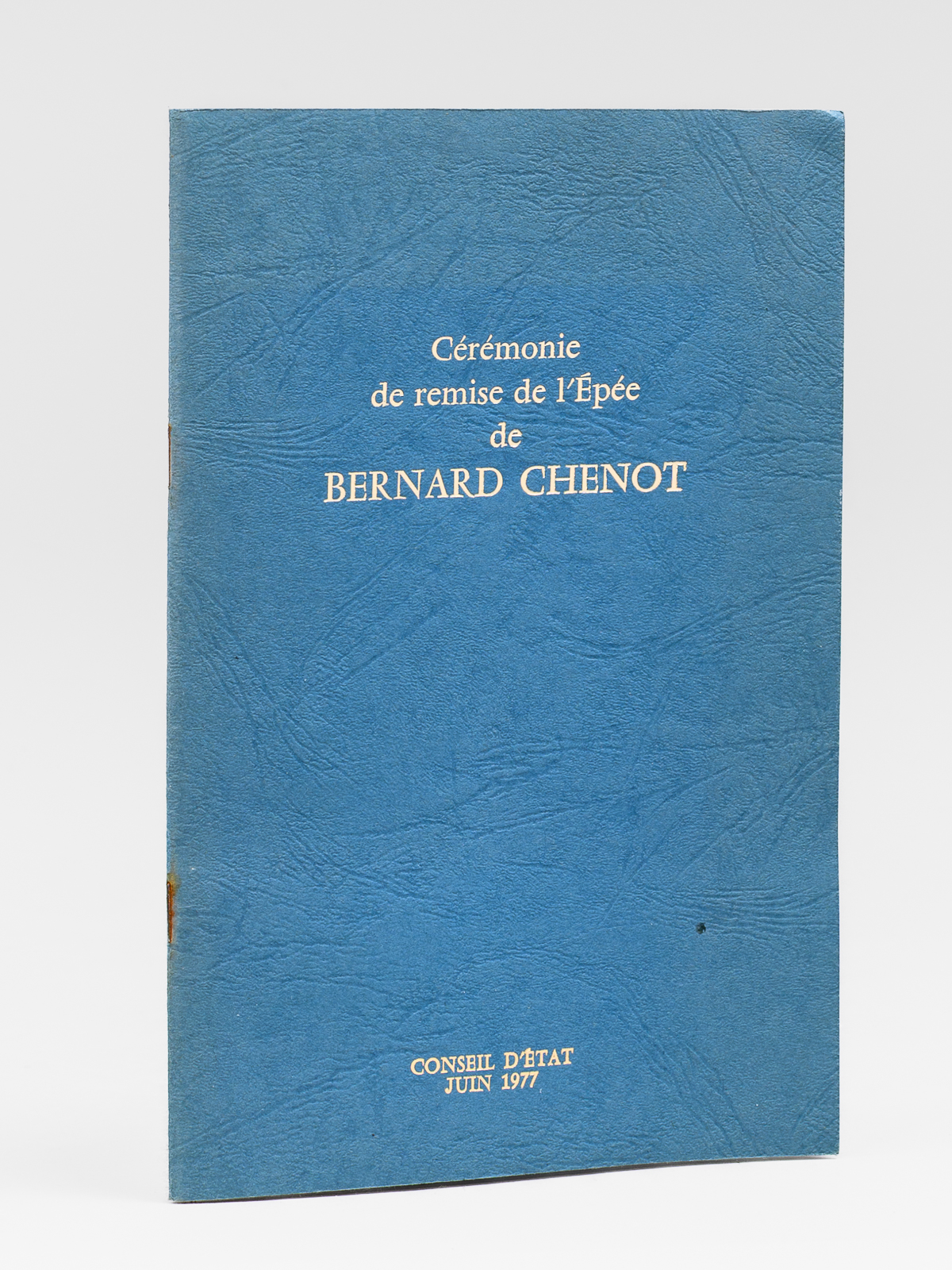Discours prononcé lors de la cérémonie de remise de l'épée …