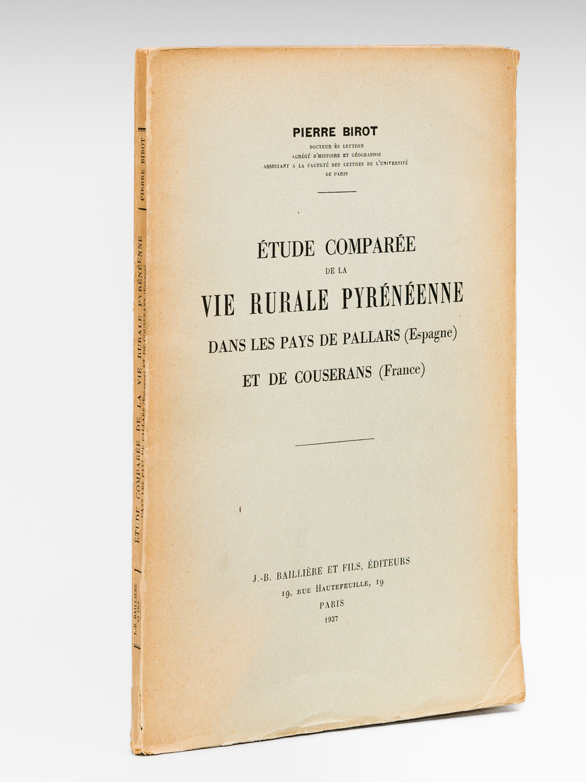 Etude comparée de la vie rurale pyrénéenne dans les pays …