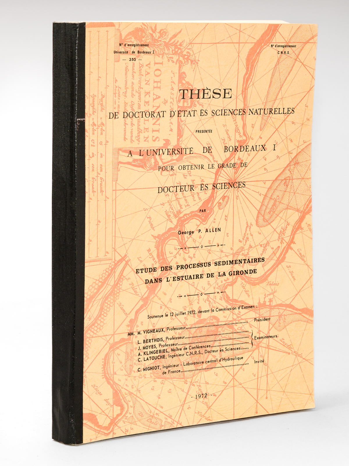 Etude des Processus sédimentaires dans l'Estuaire de la Gironde. Thèse …