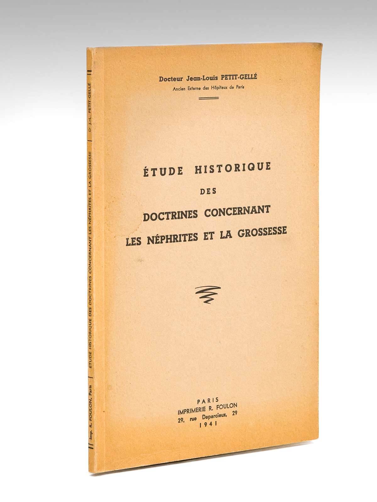 Etude historique des doctrines concernant les néphrites et la grossesse …