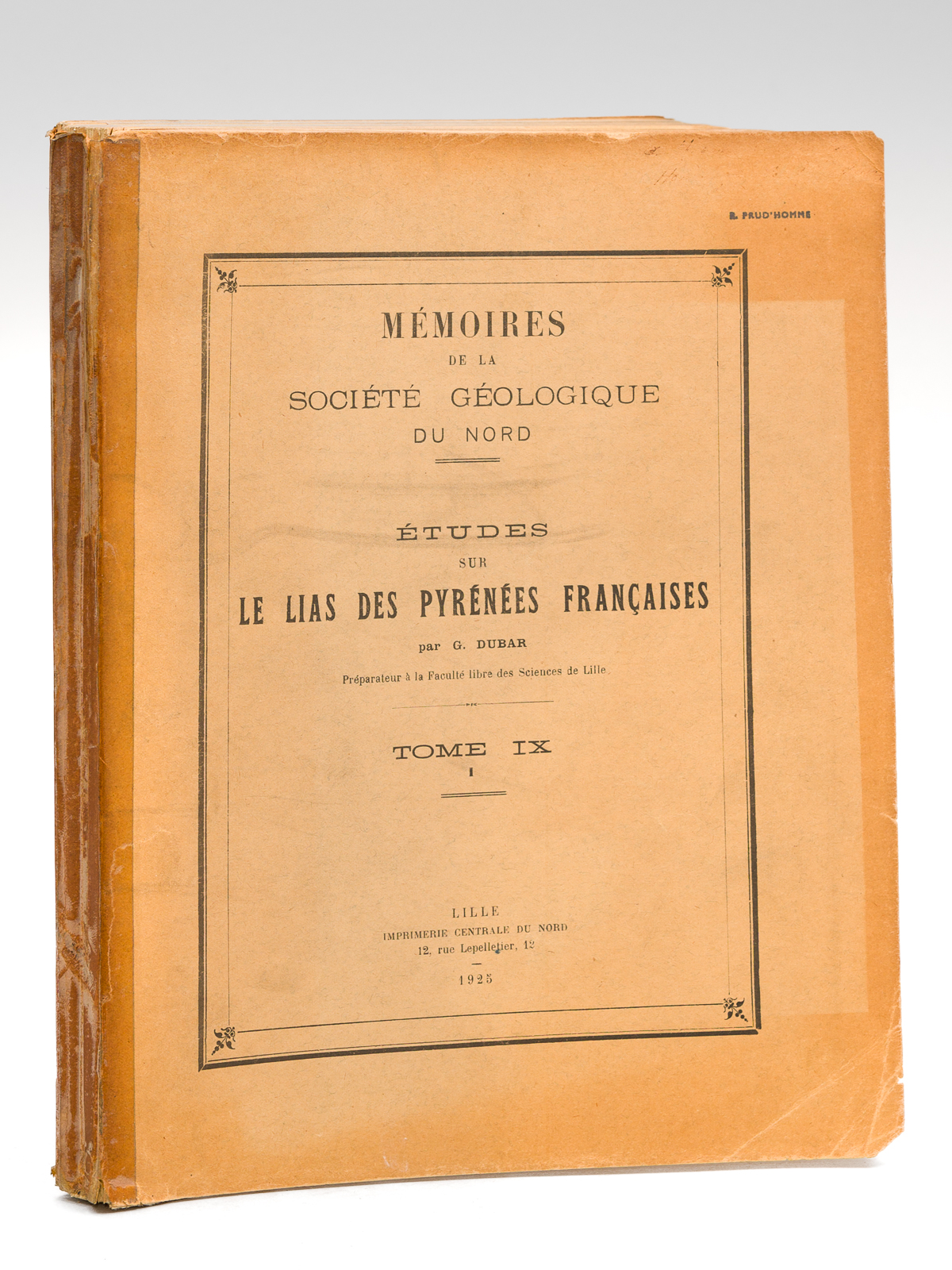 Etudes sur le Lias des Pyrénées Françaises [ Edition originale …