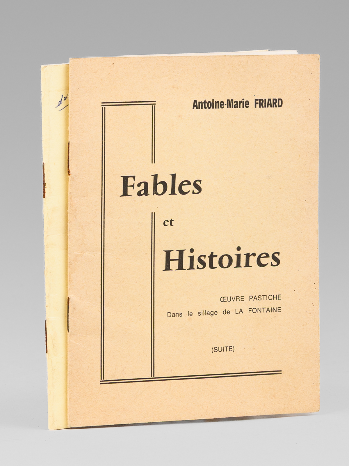 Fables et Histoires : Oeuvre pastiche dans le sillage de …