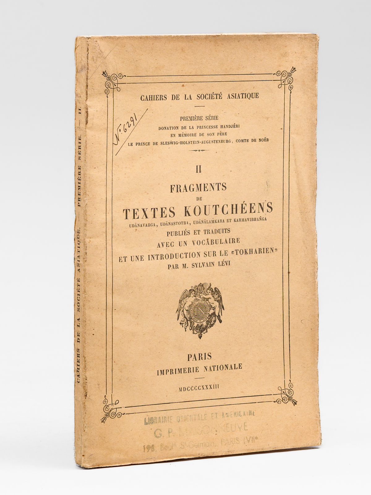 Fragments de textes koutchéens. Udanavarga, Udanastotra, Udanalankara et Karmavibhanga