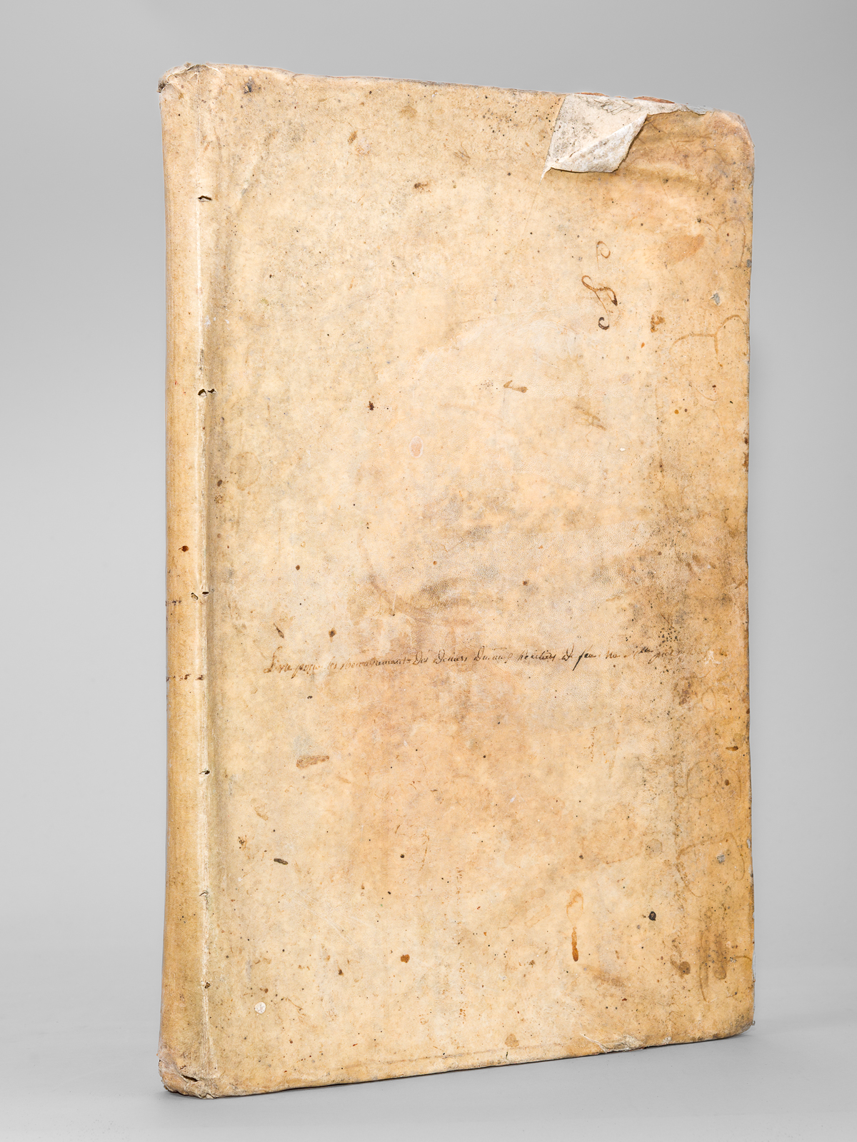 Grand registre vierge de 68 feuillets timbrés "La Loi le …