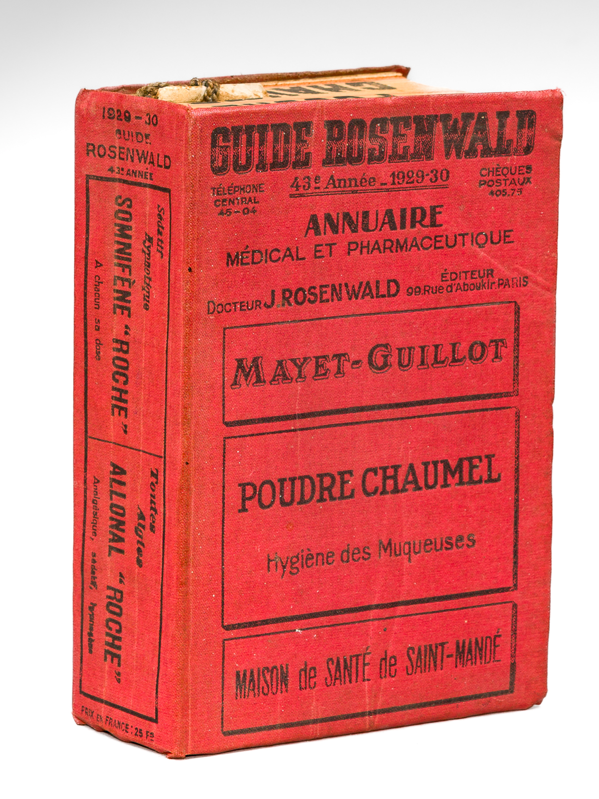 Guide Rosenwald. 43e année 1929-1930. Annuaire médical et pharmaceutique