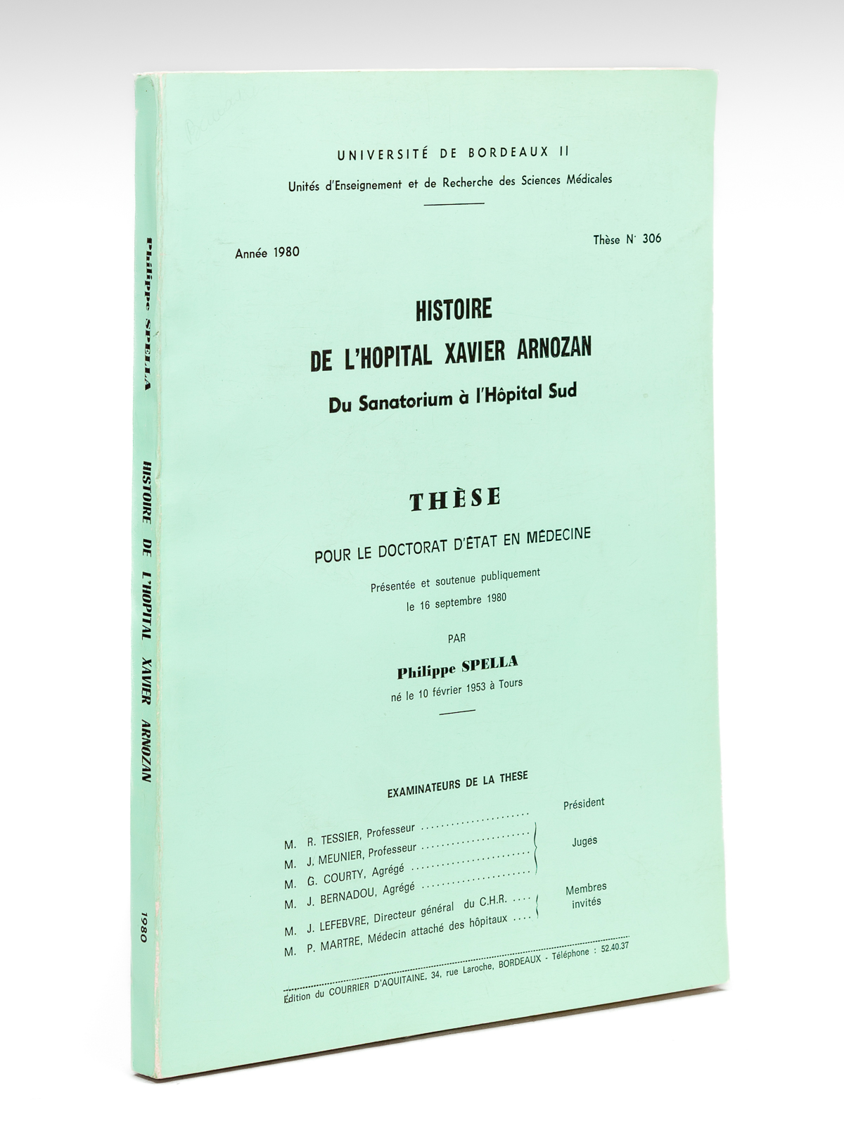 Histoire de l'hôpital Xavier Arnozan. Du Sanatorium à l'Hôpital Sud.