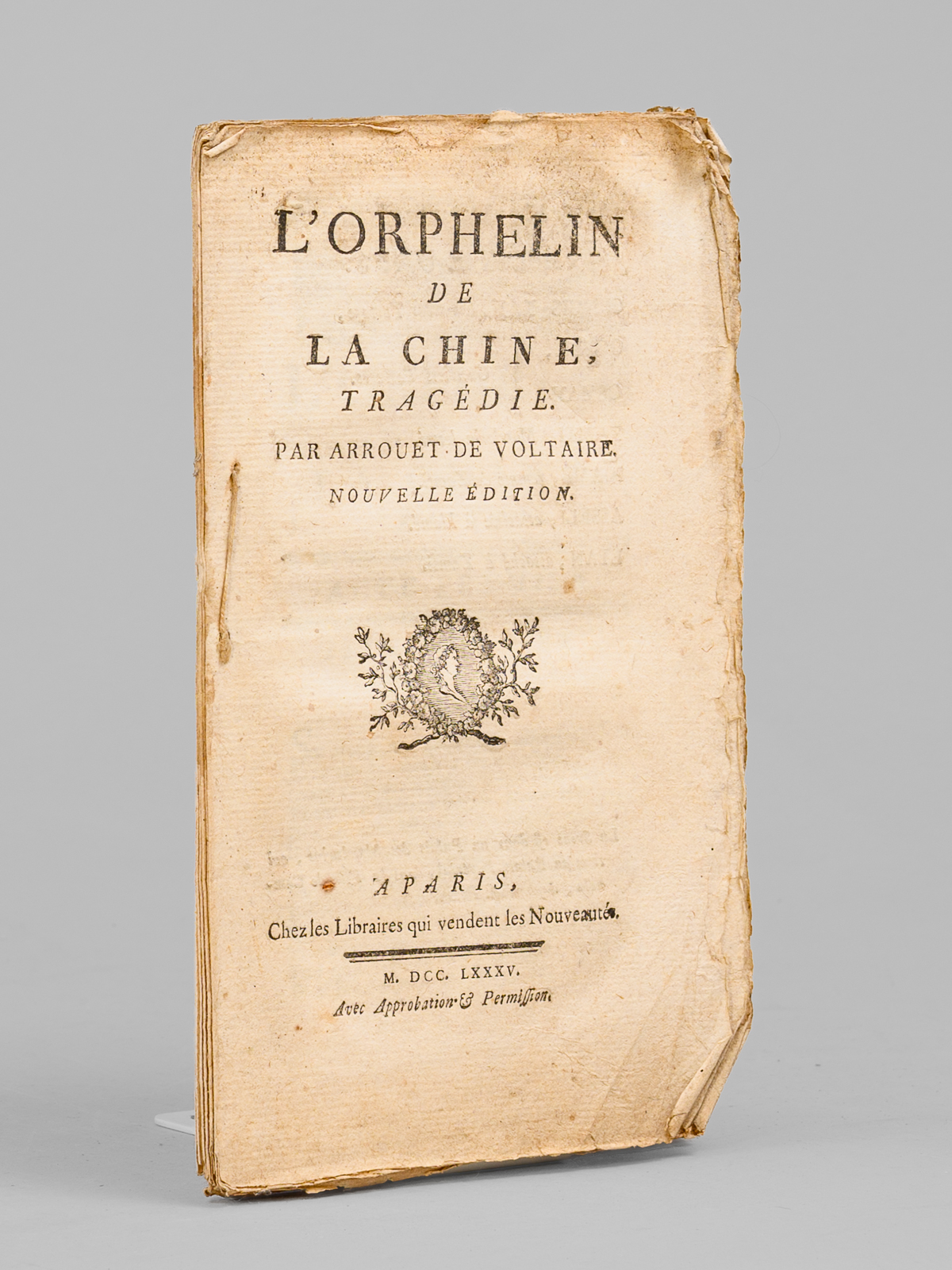 L'Orphelin de la Chine, tragédie