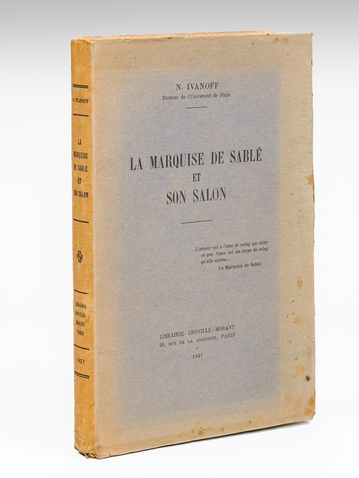 La Marquise de Sablé et son Salon [ Edition originale …